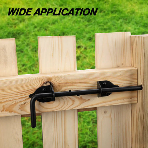 Heavy Duty Cane Bolt Gate Drop Rod Crafted From Tough As Nails Steel With A Matte Black Rust Resistant Finish To Keep Your Outdoor Gates Rock Solid Without Any Headache Or Hassle