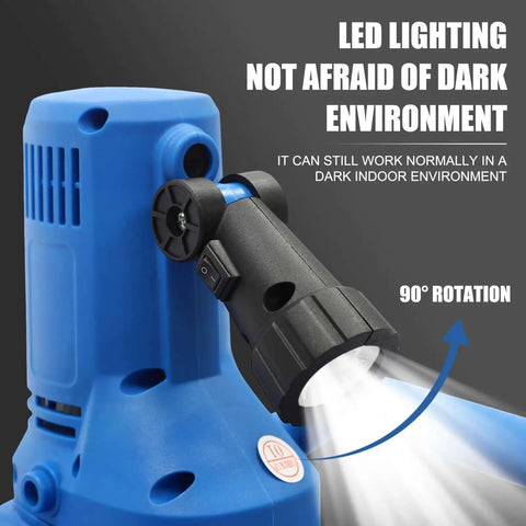 LED lighting feature on Powerful 1680W Electric Concrete Polishing Machine With Extension Rod and 90 Degree Trowel Head