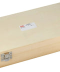Pro Level 16 Piece Eco Pro Forstner Bit Set in a sturdy wooden crate, ideal for storing precision cutting tools.
