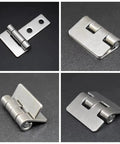 Beefy Heavy Duty Stainless Steel Surface Mount Door Hinges Connector Hardware For Strong Smooth Door Swing Corrosion Resistant