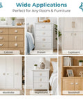 Six Ocean Themed Cabinet Knobs Set With Cast Iron Drawer Pulls For Dresser And Cupboard Includes Screws Coastal Decor With A Beachy Vibe Featuring Turtle Whale Seahorse Starfish Crab And Scallop Details Durable And Easy To Install. Ocean-themed cast iron knobs on cabinet, drawer, wardrobe, and bookshelf