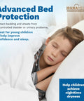 Heavy Duty Disposable Underpads 23X36 Inch 120 Pack With Sap Absorbency For Incontinence Or Puppy Training Waterproof Leak Proof Bed Pads To Keep Your Mattress And Furniture Bone Dry For Adults, child sleeping on bed with protection.