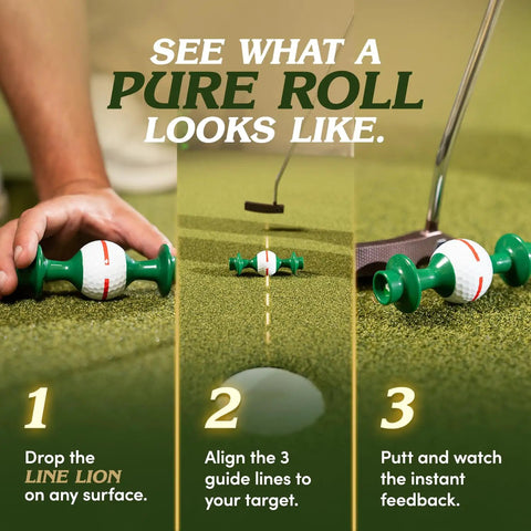 Putting Trainer Alignment Gate That Reveals Push Pull And Face Angle For Start Line And Roll Consistency Indoor Outdoor Golf Training Aid Right Or Left Handed Honest Feedback Perfect Gift For Real Golfers showing step-by-step usage.