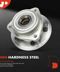 2 Pack Front Wheel Bearing And Hub Assembly That Fits Jeep Cherokee Wrangler Grand Cherokee Comanche TJ Wagoneer And Grand Wagoneer 1989 Through 1999 Models Off Road Ready, high hardness steel close-up