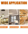 Wide application of 52 Piece Zinc Plated Steel Hollow Wall Anchors Kit for drywall with lighting, plaster, and fiber board examples
