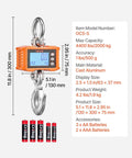Beast Of A Digital Crane Scale With 4400 Lbs Capacity, Heavy Duty Industrial Hanging Scale Featuring Cast Aluminum Case