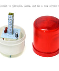 Industrial LED Rotating Strobe Warning Light 110V AC Red Emergency Tower Lamp With 72 Flashes Per Minute disassembled view