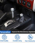Toyota FJ Cruiser Gear Shifter Head Replacement Kit Slick Aluminum Alloy Shift Knob Silver Upgrade For 2007 2021 Models