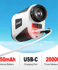 Golf Rangefinder With Slope And Magnetic, Coach Mode And Triangulation, Upgraded Laser Rangefinder, 1200 Yard Range, 7X Magnification, Seven Modes For Golf And Hunting, Easy Pin Lock For Men And Women, USB-C charging, 750mAh battery