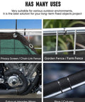 Heavy Duty Stainless Steel Zip Ties Kit With Quick Cutter Tool 150 Pcs 11.8 Inch used for fences, pipes, and wraps
