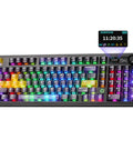 Locked In Wireless Gaming Keyboard With Smart Tft Display And Rotating Volume Knobs Precise Fingertip Tweaks For Epic Desktop Setup And Late Night Grinding Purple Lychee Mechanical Switches illuminated with RGB lighting
