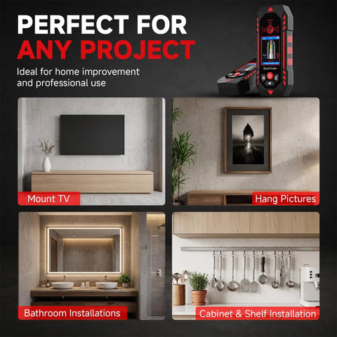 Hella Precise Wall Scanner And Electronic Stud Detector With Adjustable Sensitivity Locates Wooden Boards Ferrous Metals And Live Wires For Effortless Renovation Jobs And Straight Up Solid Grip