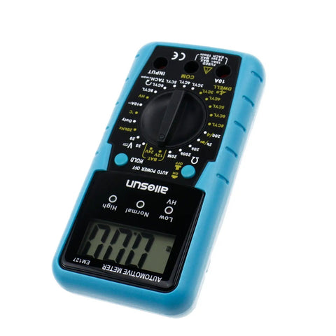 Digital Automotive Meter And Multimeter With Gearhead Grade Engine RPM Dwell Angle Duty Cycle Test Ignition System Diagnostics And Temperature LCD