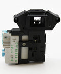 Door Switch And Lock Assembly For Washing Machine Replacement 6601ER1004C White Replaces EBF49827801 Fits Most Front Load And Top Load Units Plug And Play Install, showing the front angle with black and white components.
