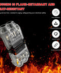 Twelve Pack Solderless Wire Connectors For Trucks And RVs Quick Twist Lock Terminals with flame-retardant housing against fire.