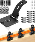 Cable Management Kit With 15 Adhesive Cable Holders 15 Zip Ties 15 Screws 8 Silicone Cord Ties And 8 Adjustable Straps