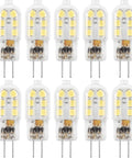 10-pack G4 LED Bulb 12V Bi Pin Replacement For Halogen 20W, 1.5W Equivalent, Not Dimmable, Daylight White 6000K