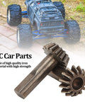2 Pack Beefy Iron Bevel Gears For 1/10 Scale RC Crawler, Tough Replacement Parts For Off Road RC Cars with background crawler