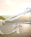 Clear Safety Glasses For Lab Work With Anti Fog Coating, Splash Proof Goggles, Over Glasses Design in scenic outdoor view