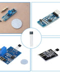 Fresh Pack Of 40 Linear Hall Effect Sensors Featuring 49E Oh49E Ss49E TO-92 Builds showcasing various sensor modules and components.