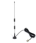 Rad VHF UHF Ham Radio Scanner Antenna With Magnetic Base And BNC Male Connector, 50 Ohm, 3m Cable, Wide 20MHz To 1300MHz Range
