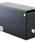 Black Drop Box Safe For Cash Checks And Envelopes With Sawtooth Baffle To Protect Slot Powder Coat Four Pre Drilled Anchoring Holes