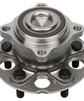 Front view of Rear Wheel Hub And Bearing Assembly Fits Honda CR V 2007 2011 EX EX L LX Crosstour 2010 2011 2012 2015 TF1 And Accord Crosstour With ABS 5 Lug One Piece Replacement