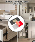 5 Pack Ultra Thin Magnetic Door Catch With Adhesive Tape, 0.08 Inch Stainless Steel Cabinet Latch for kitchen and bathroom use