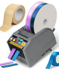 All In One Ribbon Cutter Machine With 999mm Max Cut Length, Hands Free Auto Feed And Manual Control in use with ribbon rolls