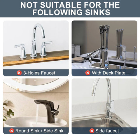 Four types of sinks not suitable for Silicone Sink Splash Guard Mat For Faucet Base Water Catcher Draining Pad