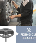 Mechanic using Spare Tire Bolt Kit For Kia Forte, Beefy Hold Down Screws And Carrier Clamp For Secure Mounting