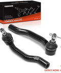 Front Outer Tie Rod End Replacement For Lexus ES 2013-2018 ES300h ES350 - Fixes Uneven Tire Wear, Front Outer Left And Right, Driver And Passenger Side, Professional Suspension Replacement Part, black steel pair