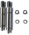 Heavy Duty Dryer Roller Shaft Kit Replaces W10359269 W10359270 Axles For Whirlpool Dryers, featuring two alloy steel rollers and fasteners.