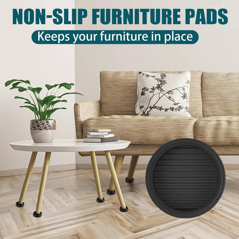 Two By Two Rubber Caster Cups Set Of Four Non Slip Round Furniture Pads With Anti Slip Gripper Floor Grip.