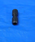 Close-up view of Straight Up 1/4 28 Differential Screw Stainless Steel Flat Head Fully Threaded Right Hand Lock Pin.