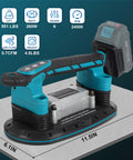 2 In 1 Tile Install Tool For 18V Battery Powered Handheld Tiling Vibrator With Enlarged Suction Cup, dimensions shown