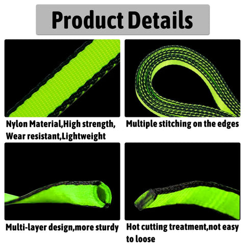 Close-up of 18mm Nylon Climbing Sling Runner Set, 3-Pack, 23KN Breaking Strength, 120 Cm Webbing, EN566 CE2008 Certified.