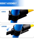 Close-up of lock mechanism on Adjustable Dog Agility Jump Hurdle for Backyard Obstacle Course Portable Training Bar Easy Setup.