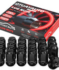 24 black lug nuts with packaging, 12x1.5 Lug Nuts Black 24 Pcs Closed End Bulge Acorn Style For Toyota 4Runner Tacoma Tundra Replacement Set
