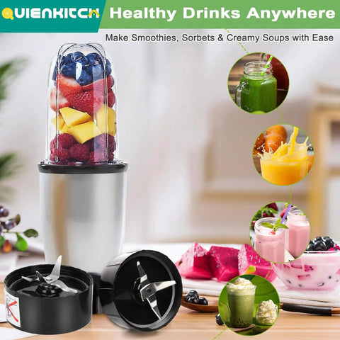 Beefy Replacement Blender Blades Two Pack For Magic Bullet 250W, High Quality Stainless Steel, Fits MB1001 MB1001B MBR0301 MBR0701P MBR1101 MBR1701 MBR1702 Ideal For Smoothies Nuts Ice Frozen Fruit, black replacement blades