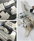 Compact Mini Belt Sander 533x30mm Power Tools for Wood And Metal components and parts displayed on a work surface.