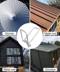 Eaves Seam Locker WPMS-T5 Economical Alternative to HTSL25E2, with metal roofing, domes, metal walls, and dormers in background.