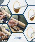 Beast Pro Grade Carbide Tipped Wood Lathe Tools Set in use with interchangeable handle and diamond inserts