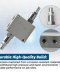 Mini Excavator Cushion Valve Kit For One Quarter Inch Hydraulic Hoses With M14x1.5 Threads Fits Hydraulic Swivel Motors