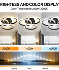 15.74 Inch Dimmable LED Flush Mount Ceiling Light With Remote Control 3000K To 6500K Three Color Dimming display