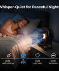 Rechargeable 20000mAh Portable Fan With 4 Speed Settings 9 Inch Blade 270 Degree Rotatable LCD Display And Built In Light Long Battery Life