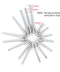 Pro Grade Durable Stainless Steel Archery Insert Arrow Points 4.2mm Glue In 24 Pack displayed in a radial pattern