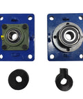 Line Boring Machine Portable 110V Pro Grade For Hole Boring And Connecting Rod Work, two blue steel mounting plates