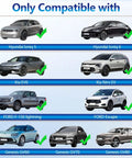 Image showing compatible electric vehicles with Portable V2L Converter For Electric Vehicles Morphs Charging Port Into Legit US AC Outlet.