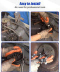 Installation process of 10Pcs Deep Groove Ball Bearing 0.64 Inch Bore Set for heavy duty machinery, showing ease of setup.